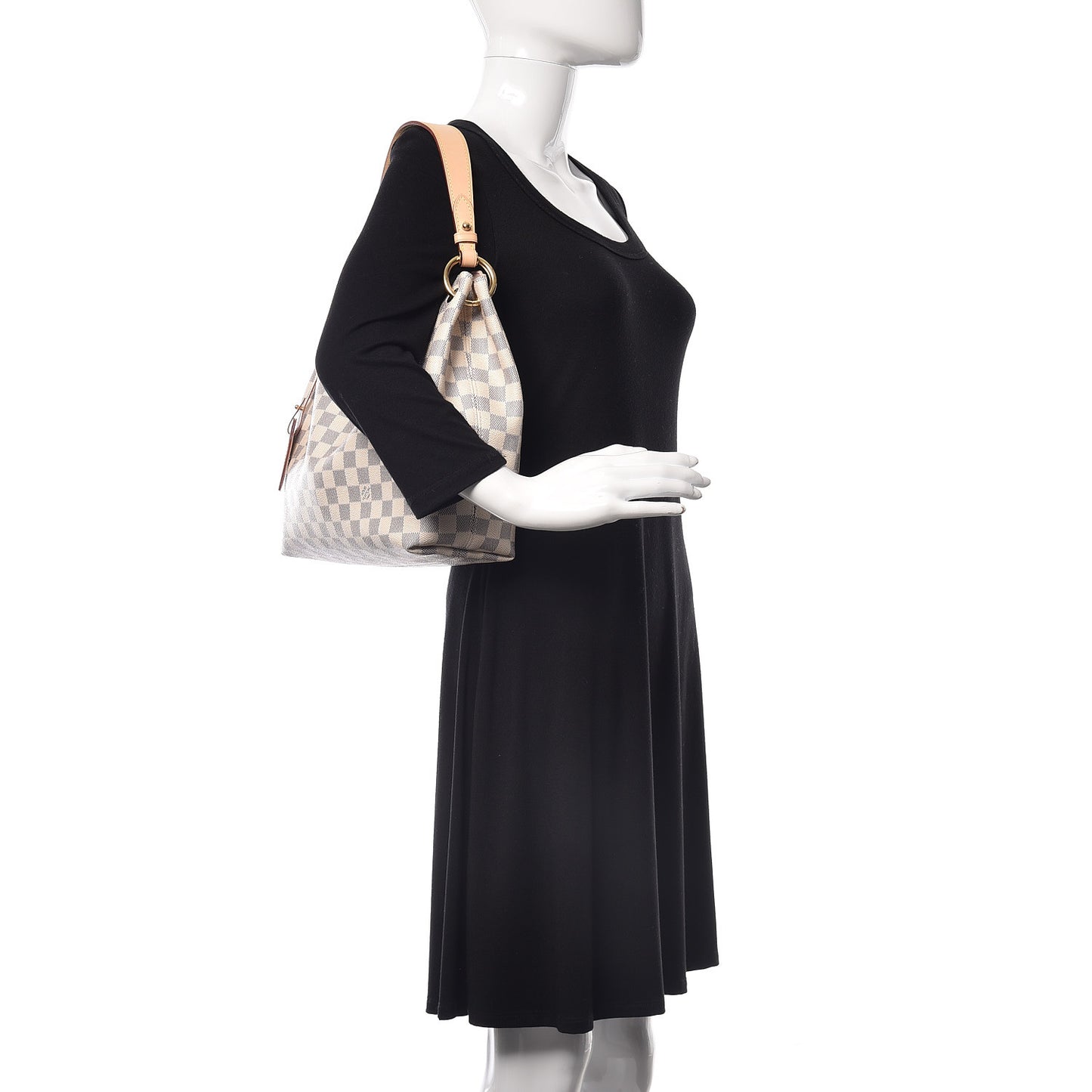 Damier Azur Graceful PM Rose Ballerine