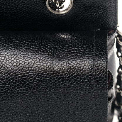 Chanel Caviar Quilted Medium Double Flap Black 15 of 16