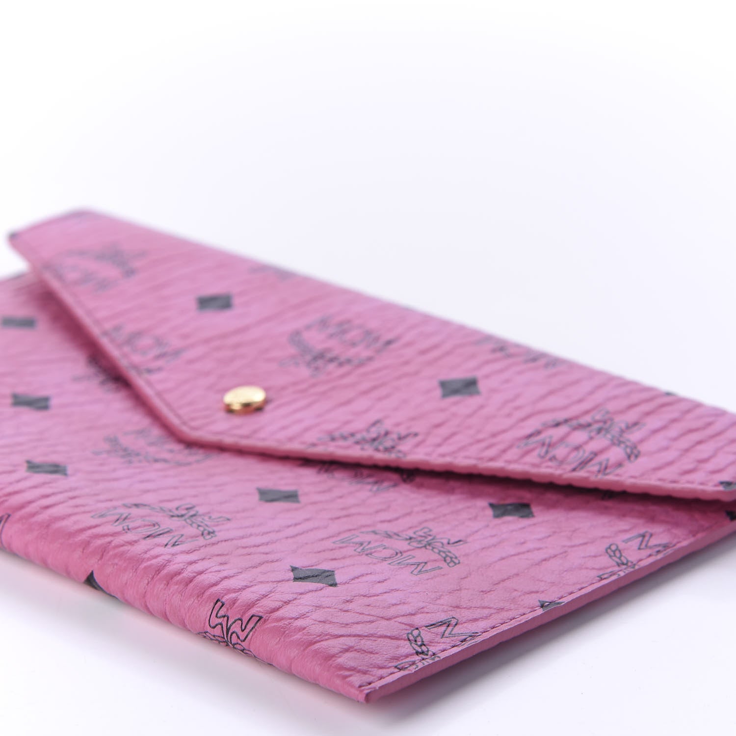 MCM Visetos Envelope Clutch Pink 7 of 9