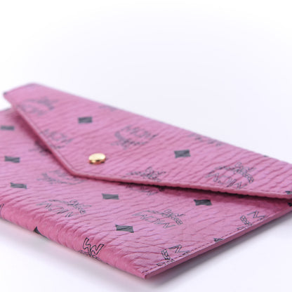 MCM Visetos Envelope Clutch Pink 7 of 9