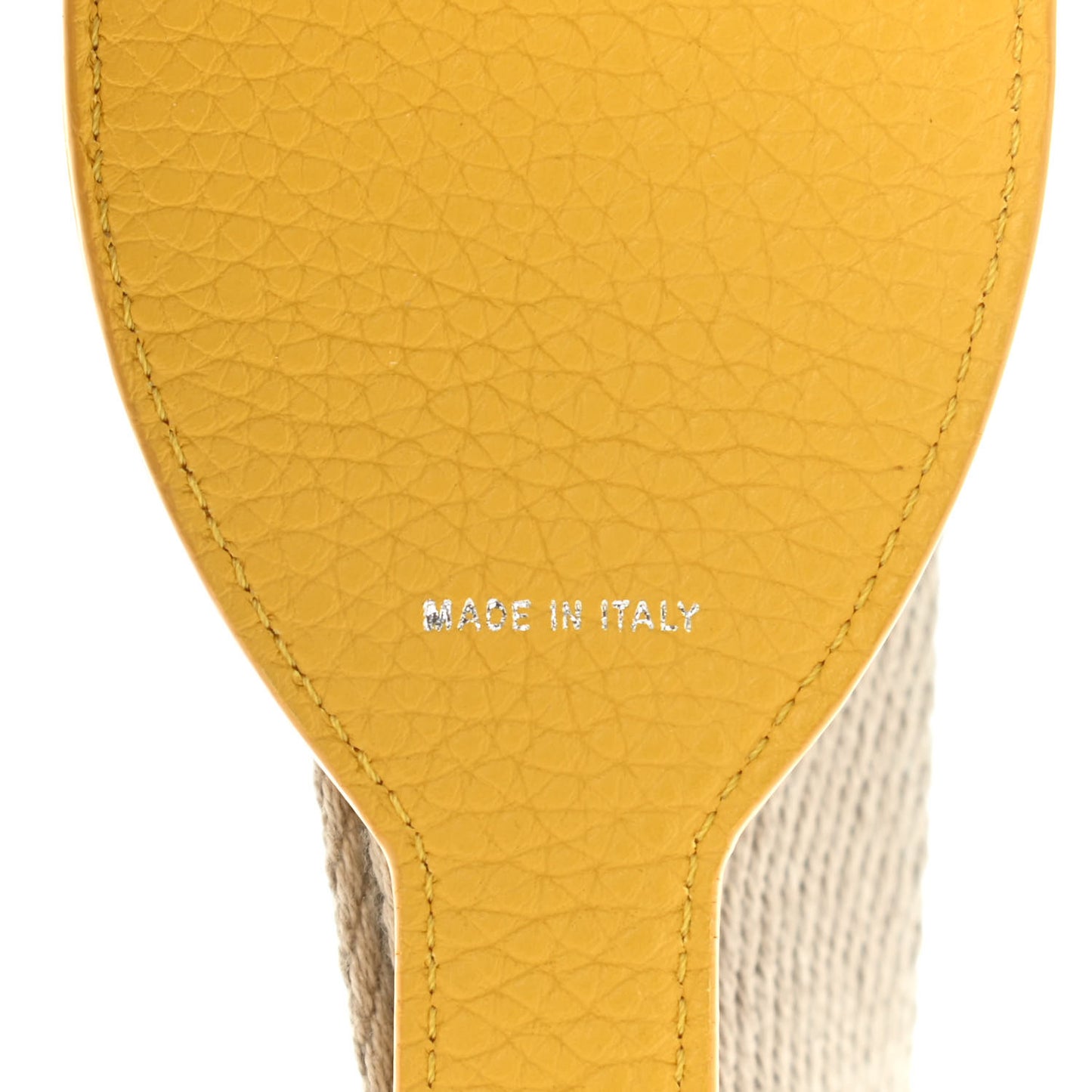 Ribbon Vitello Volanato FF Embroidered Adjustable Strap You Nuvola Yellow