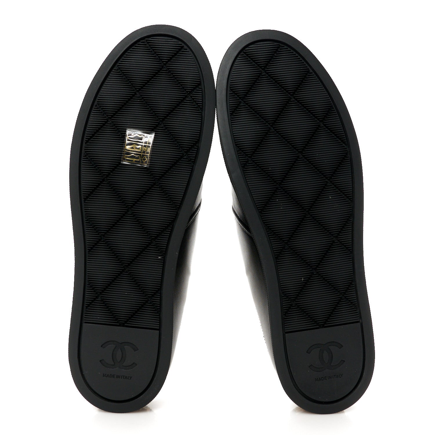 Chanel Lambskin Grosgrain Cap Toe Sneaker Mules 40 Black 11 of 20