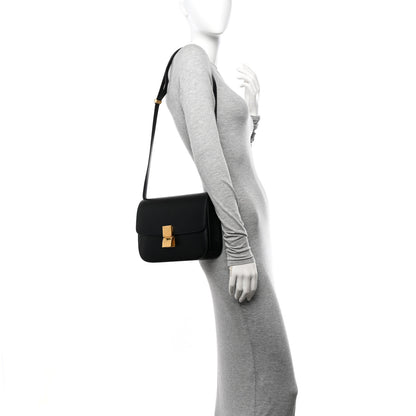Celine Box Calfskin Medium Classic Box Flap Bag Black 2 of 10