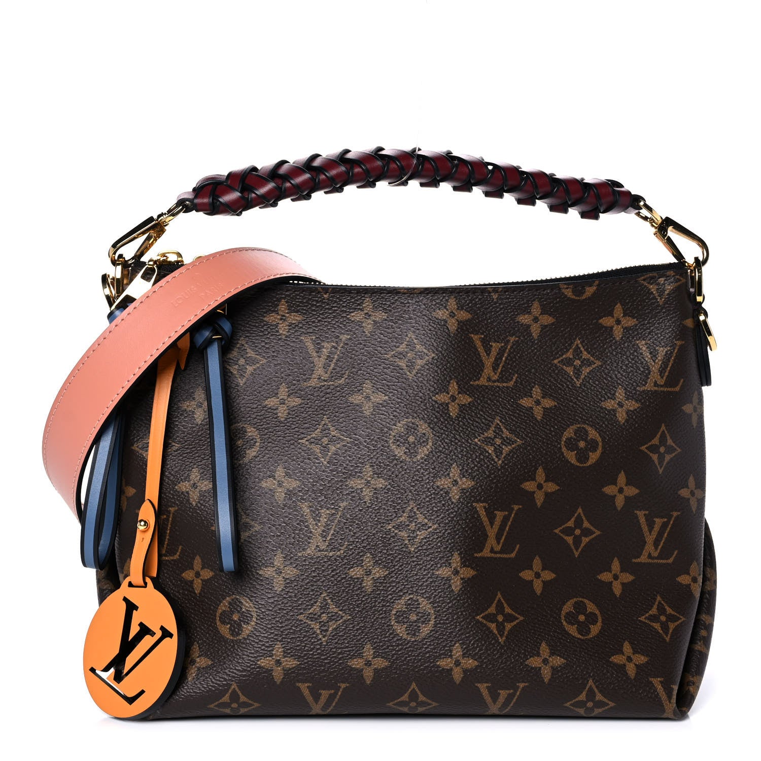 Louis Vuitton Monogram Beaubourg Hobo Mini Bordeaux Red Peach Safran Blue Jean Blue 1 of 10