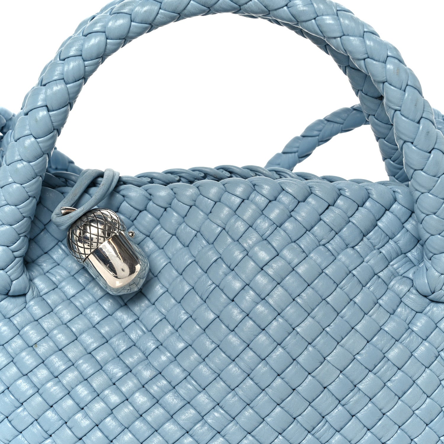 Bottega Veneta Calfskin Intreccio Small Tosca Ice 9 of 12