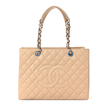 Chanel Caviar Quilted Grand Shopping Tote GST Beige Clair 1 of 9