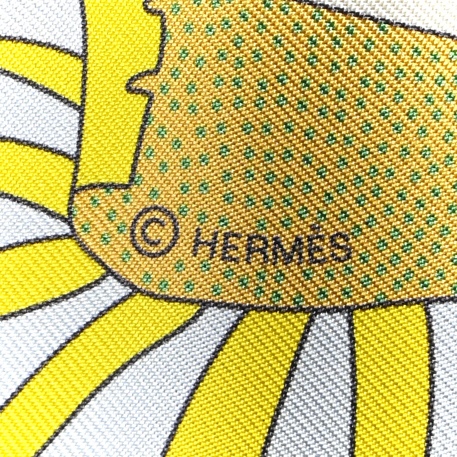 Hermes Silk Factory Suite Twilly Vert Jaune Vif Creme 3 of 4