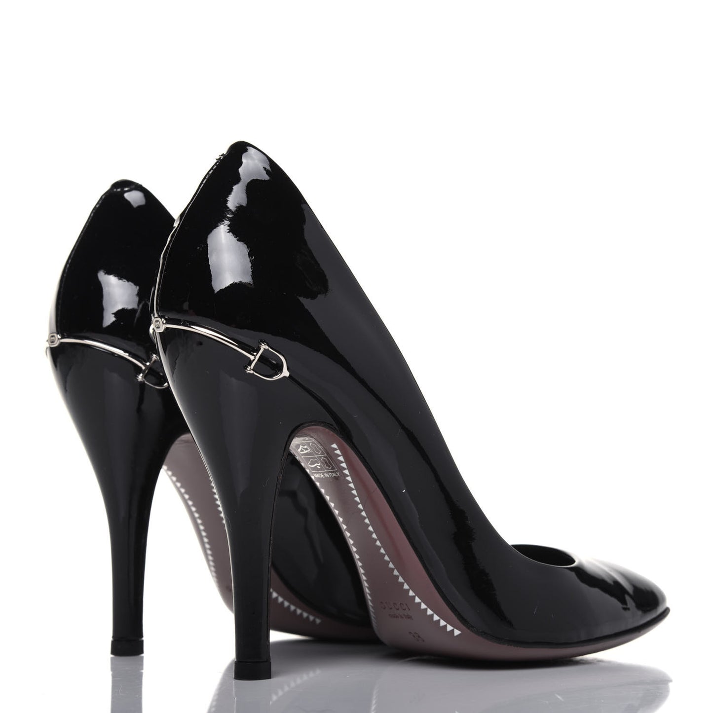 Patent Calfskin Pumps 38 Black