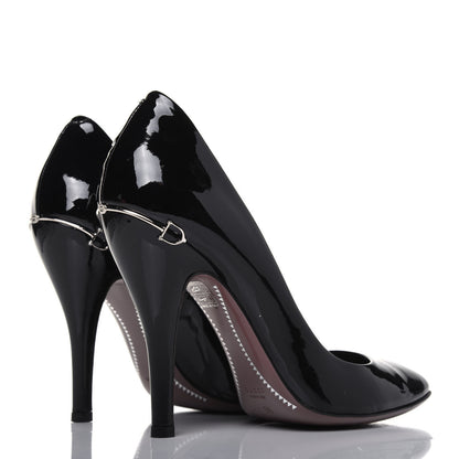 Gucci Patent Calfskin Pumps 38 Black 4 of 13