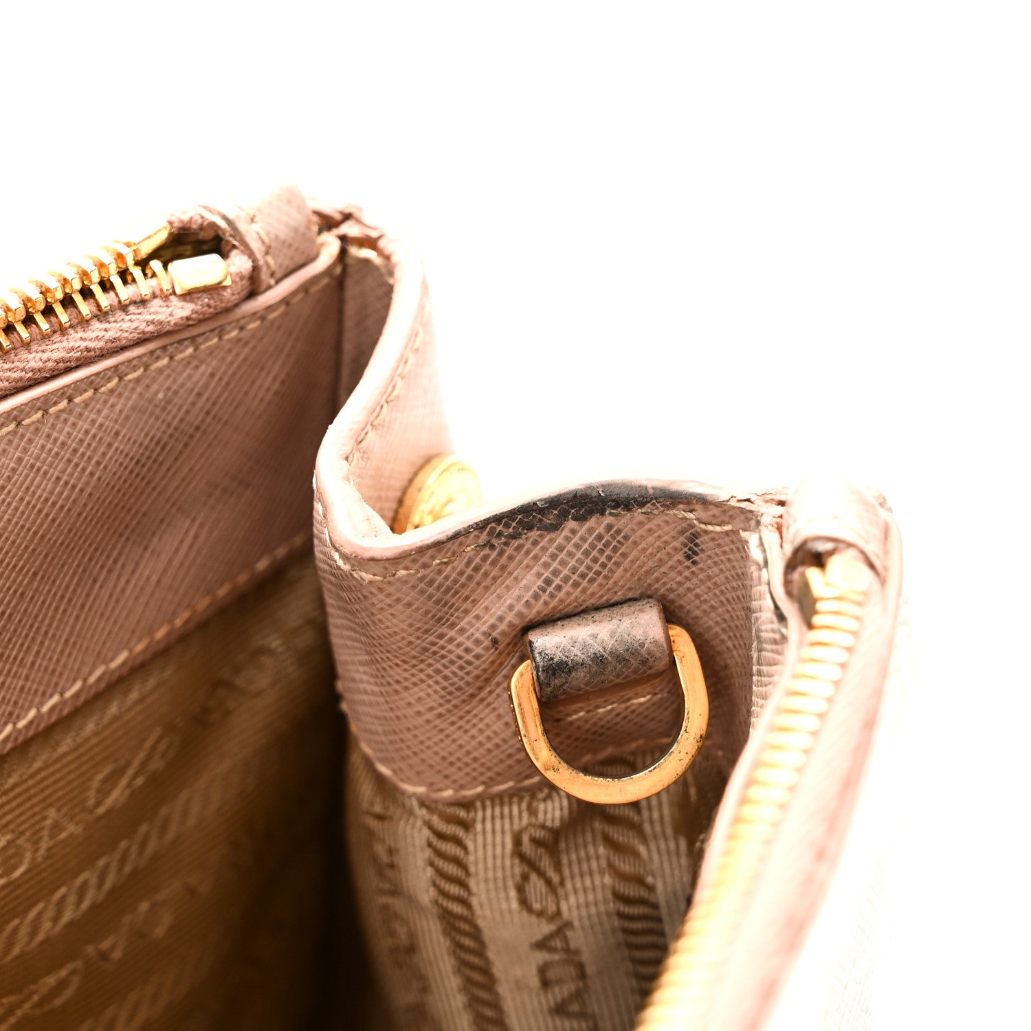 Prada Saffiano Medium Galleria Double Zip Tote Cammeo 10 of 11