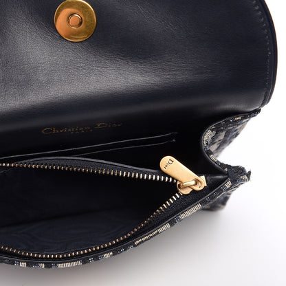 Christian Dior Oblique Saddle Belt Bag Blue 6 of 13