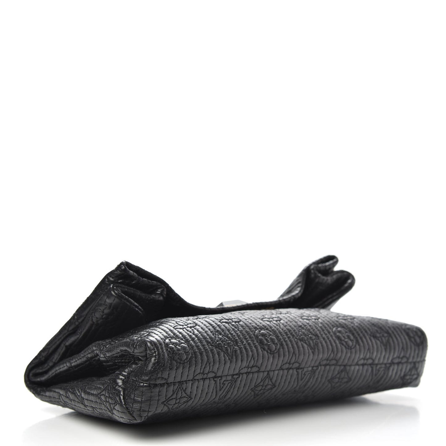 Calfskin Quilted Monogram Altair Clutch Black