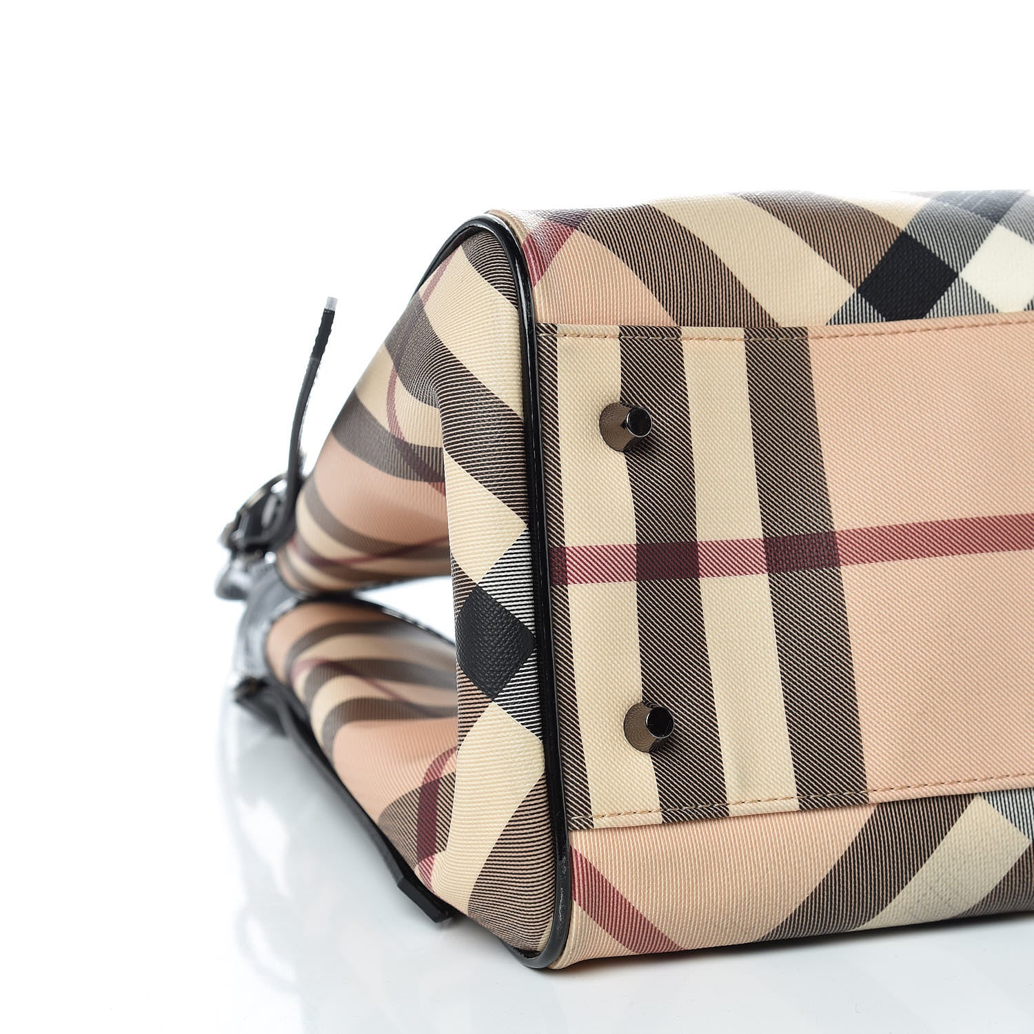 Burberry Nova Check Small Canterbury Tote Black 6 of 10