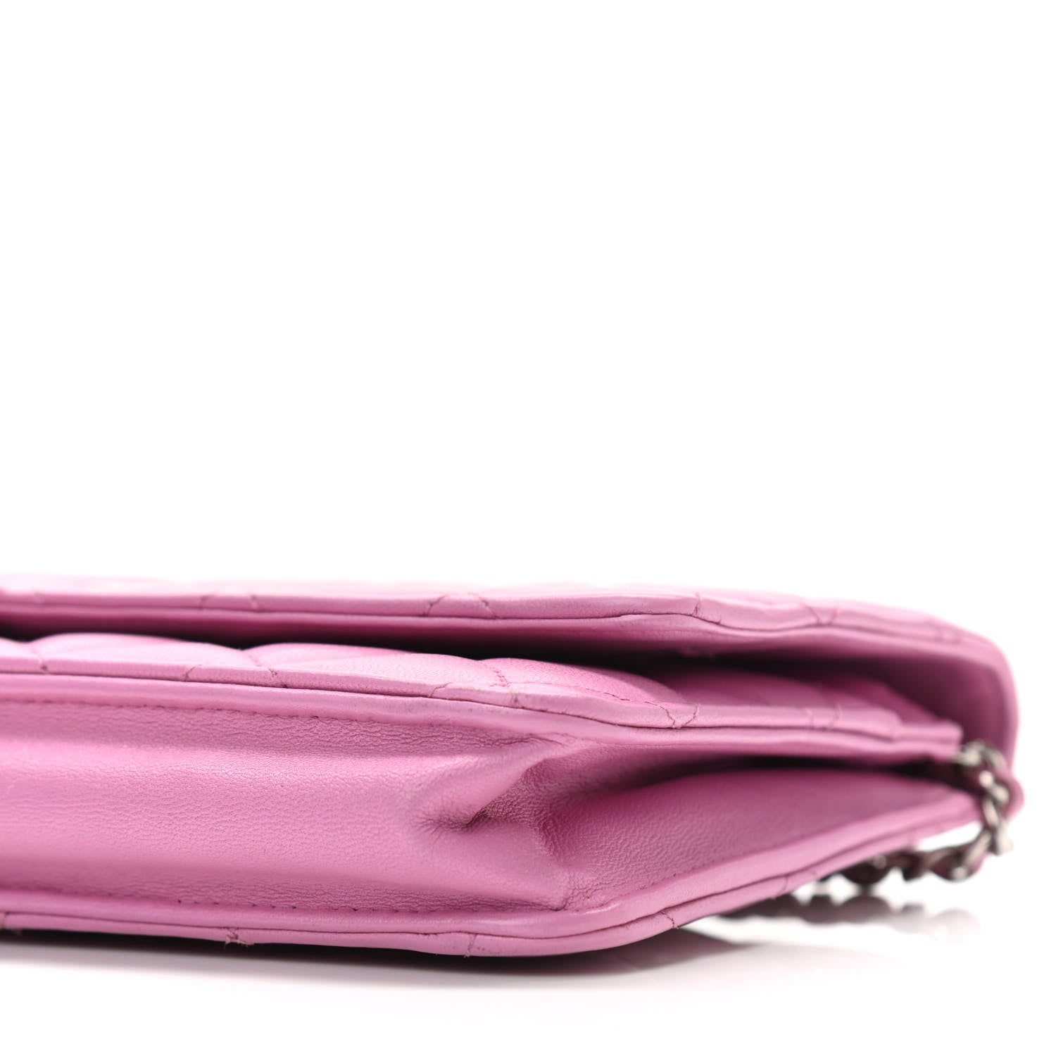 Chanel Lambskin Quilted Wallet On Chain WOC Purple 9 of 10