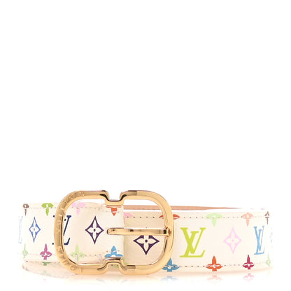 Louis Vuitton Monogram Multicolor 30mm Belt 90 36 White 1 of 8