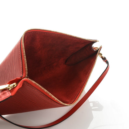 Louis Vuitton Epi Pochette Accessories 24 Castillan Red 6 of 7