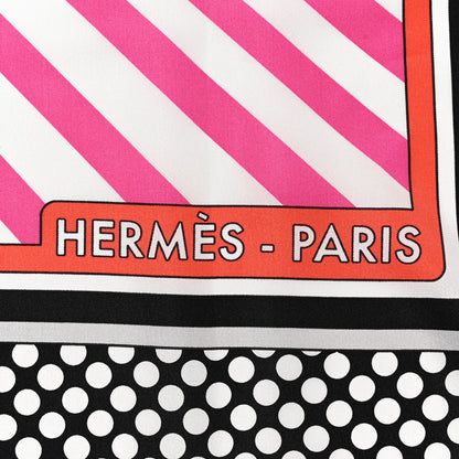 Hermes Silk Pegase Pop Scarf 140 Indigo Rose Multicolor 2 of 7