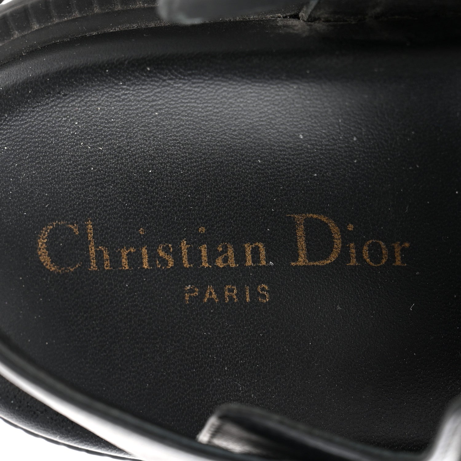 Christian Dior Lambskin Dioract 10mm Sandals 39.5 Black 7 of 11