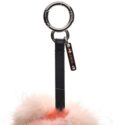 Fendi Fox Rabbit Goat Mink Fur Vitello Flamingo Furbet Monster Bag Bug Charm Light Pink 4 of 6
