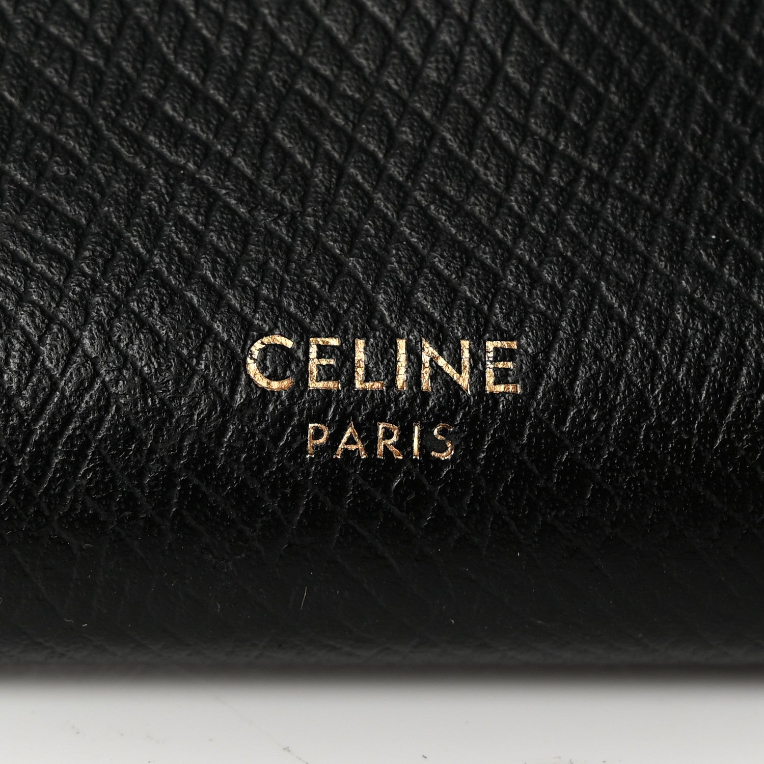 Celine Grained Calfskin Large Flap Wallet Black 8 of 17