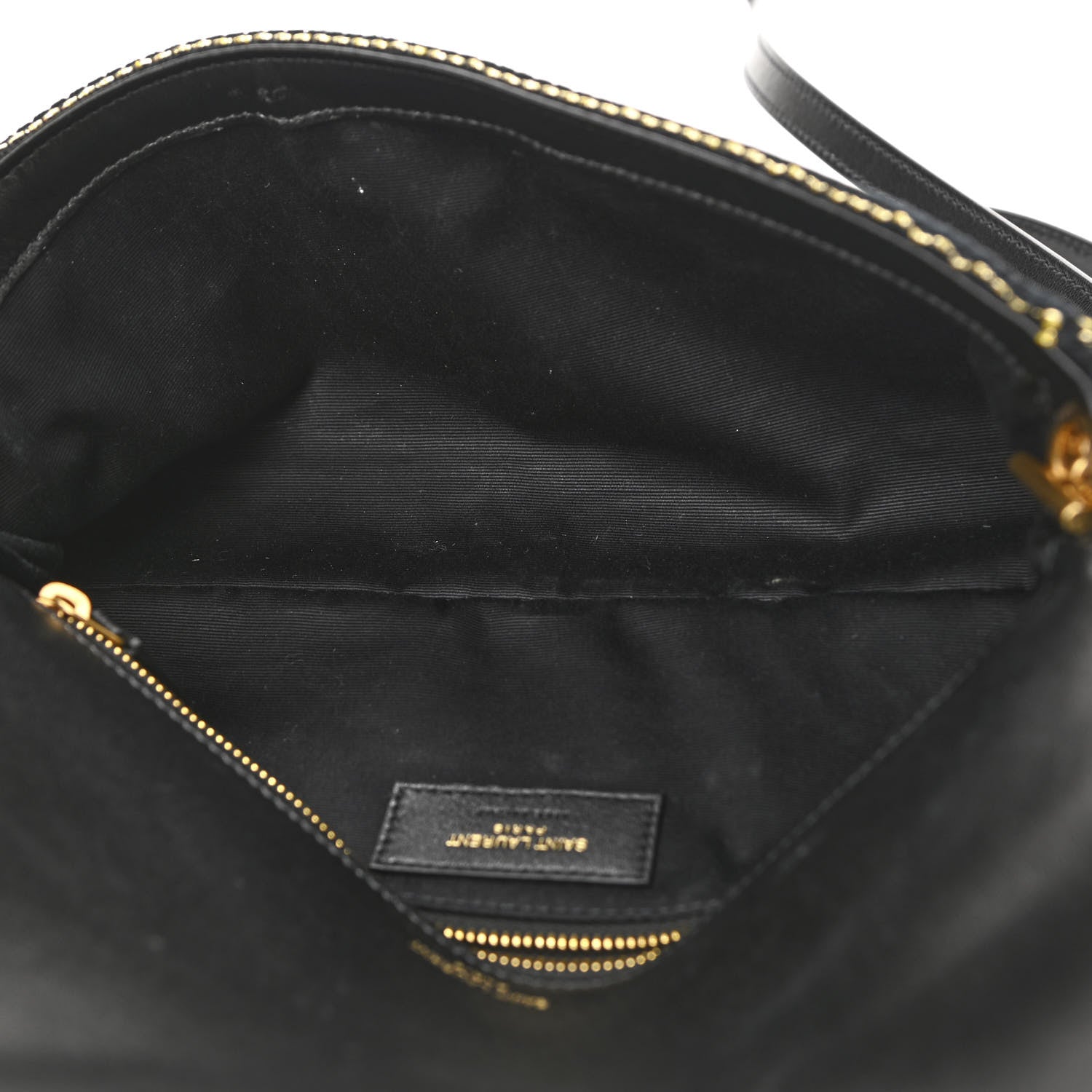 Saint Laurent Suede Contrast Stitching Monogram Kate 99 Black 5 of 15