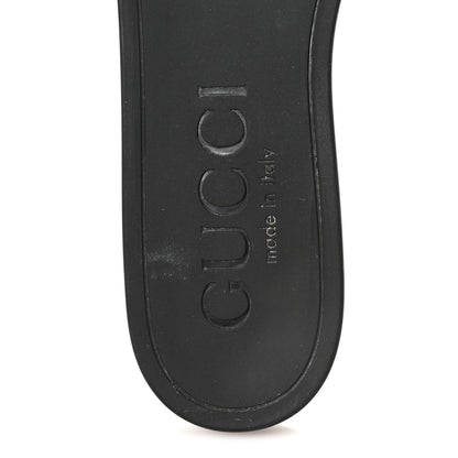 Gucci Rubber Womens Interlocking G Slide Sandals  36 Black 8 of 9