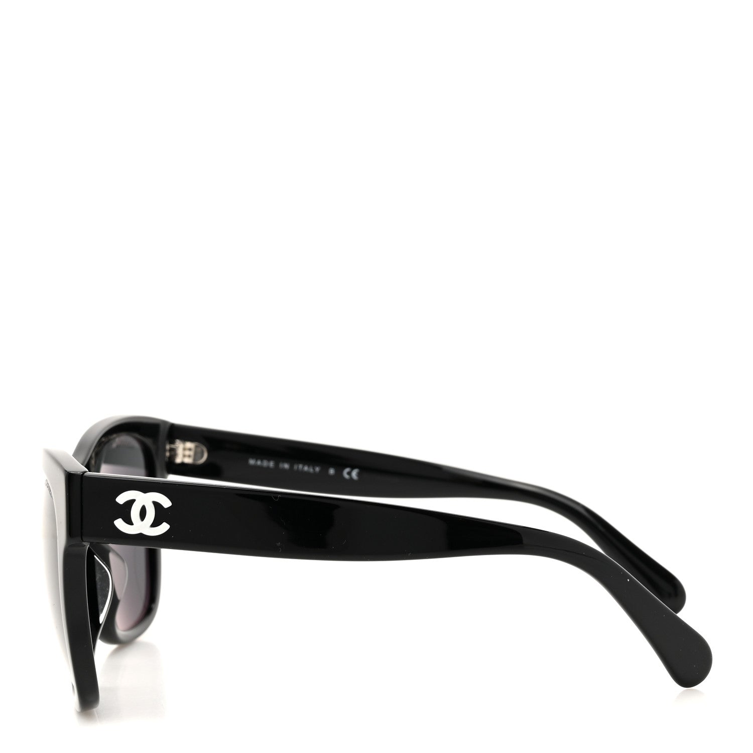 Chanel Acetate Polarized Square CC Sunglasses 5380 Black 3 of 8