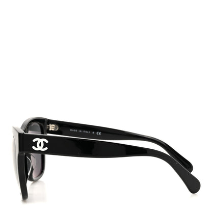 Chanel Acetate Polarized Square CC Sunglasses 5380 Black 3 of 8