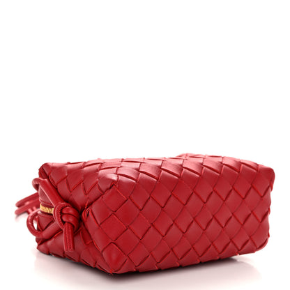 Bottega Veneta Nappa Intrecciato Mini Loop Camera Bag Apple Candy 4 of 9