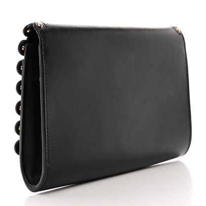 Louis Vuitton Calfskin Studded Chain Louise Black 3 of 13