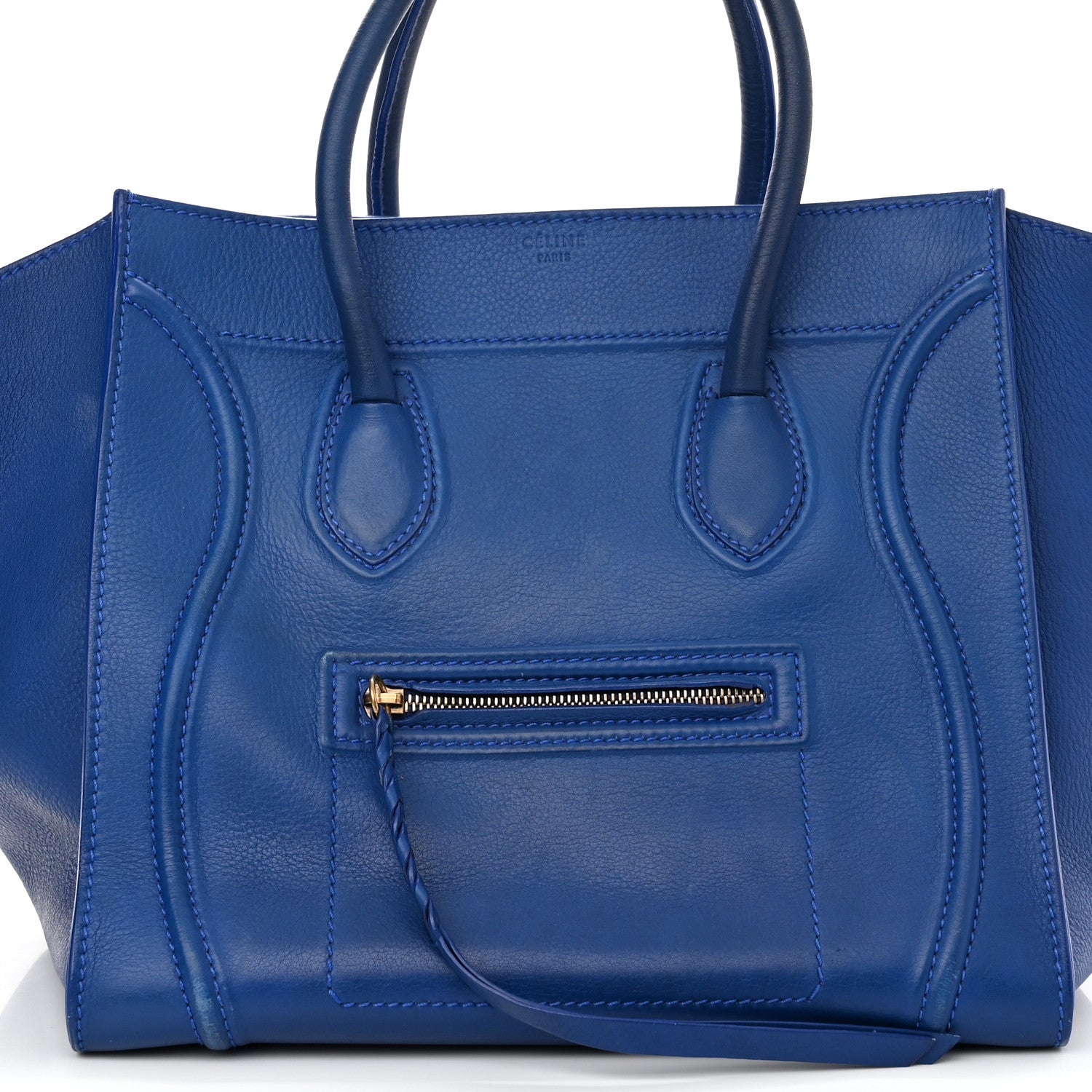 Celine Supple Calfskin Medium Phantom Luggage Royal Blue 8 of 18