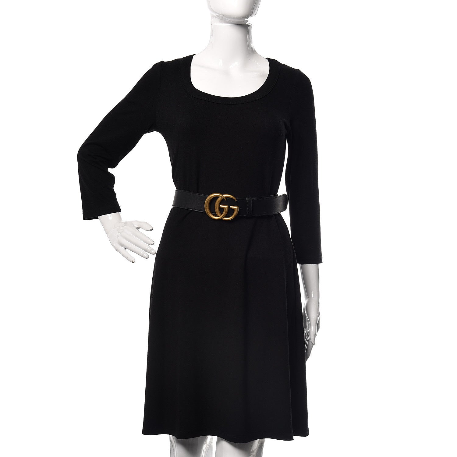 Gucci Calfskin Double G 40mm Belt 85 34 Black 2 of 7