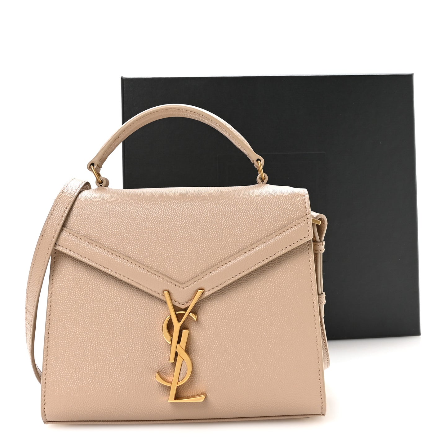 Grain de Poudre Mini Classic Monogram Cassandra Top Handle Beige