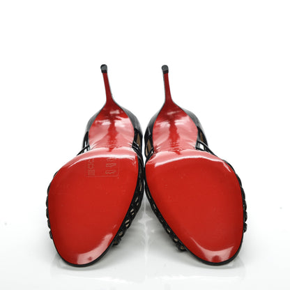 Christian Louboutin Kid Leather Multibrida 85 Cage Sandals 38.5 Black 7 of 7