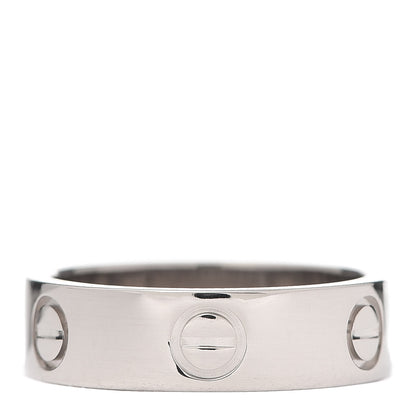 Cartier 18K White Gold 5.5mm LOVE Ring 53 6.25 3 of 4