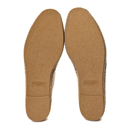 Saint Laurent Canvas Nappa Elba Light Logo Embroidered Espadrilles 41 Ecru 5 of 7