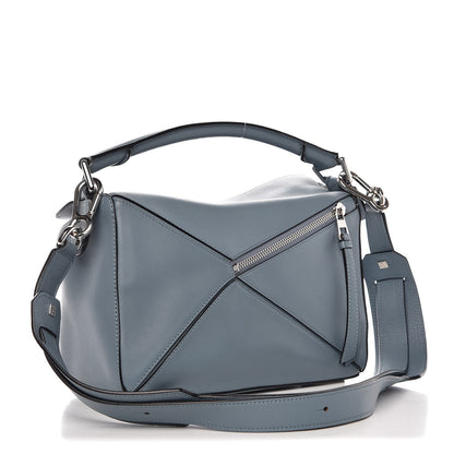 Loewe Calfskin Small Puzzle Bag Stone Blue 3 of 7