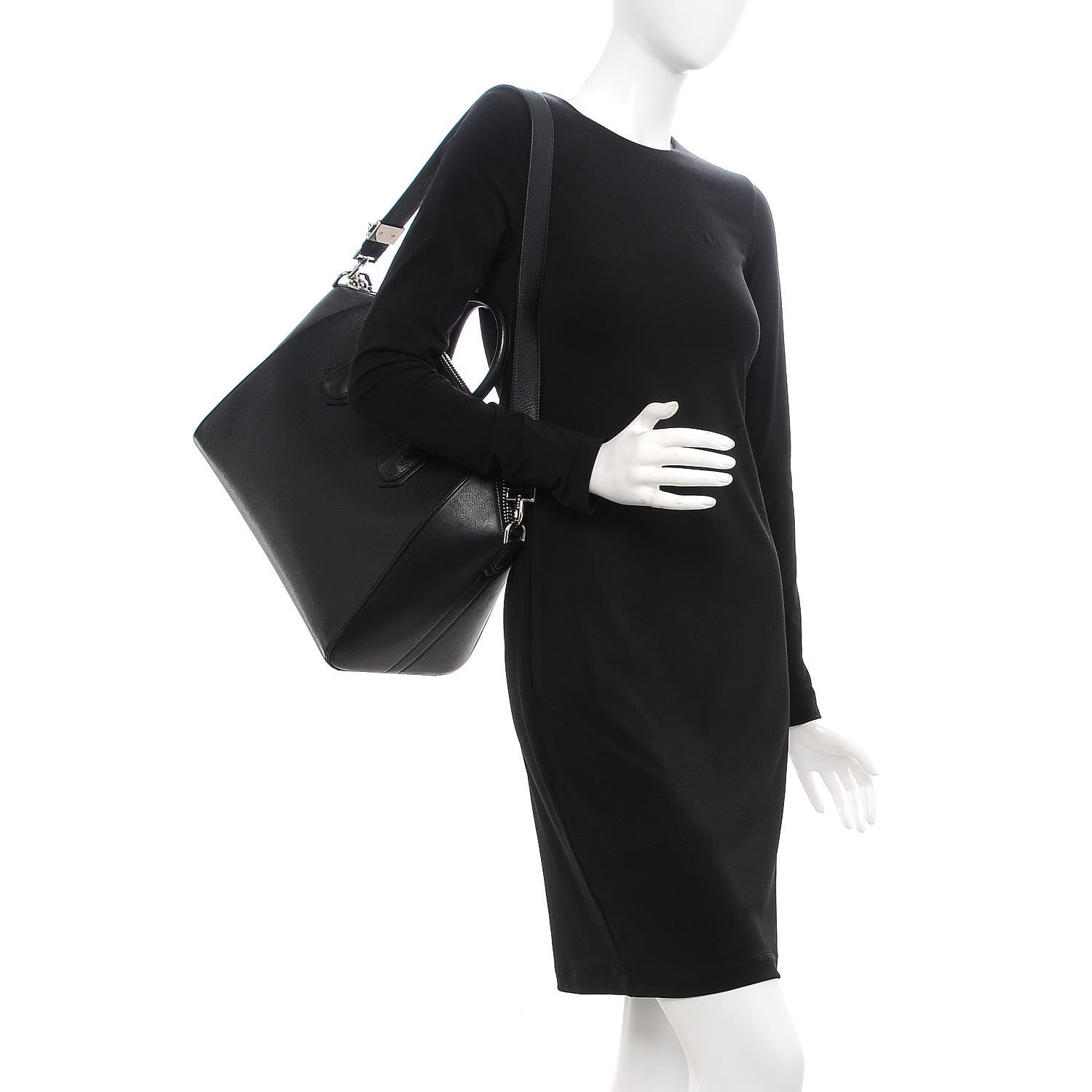 Givenchy Sugar Goatskin Medium Antigona Black 2 of 8