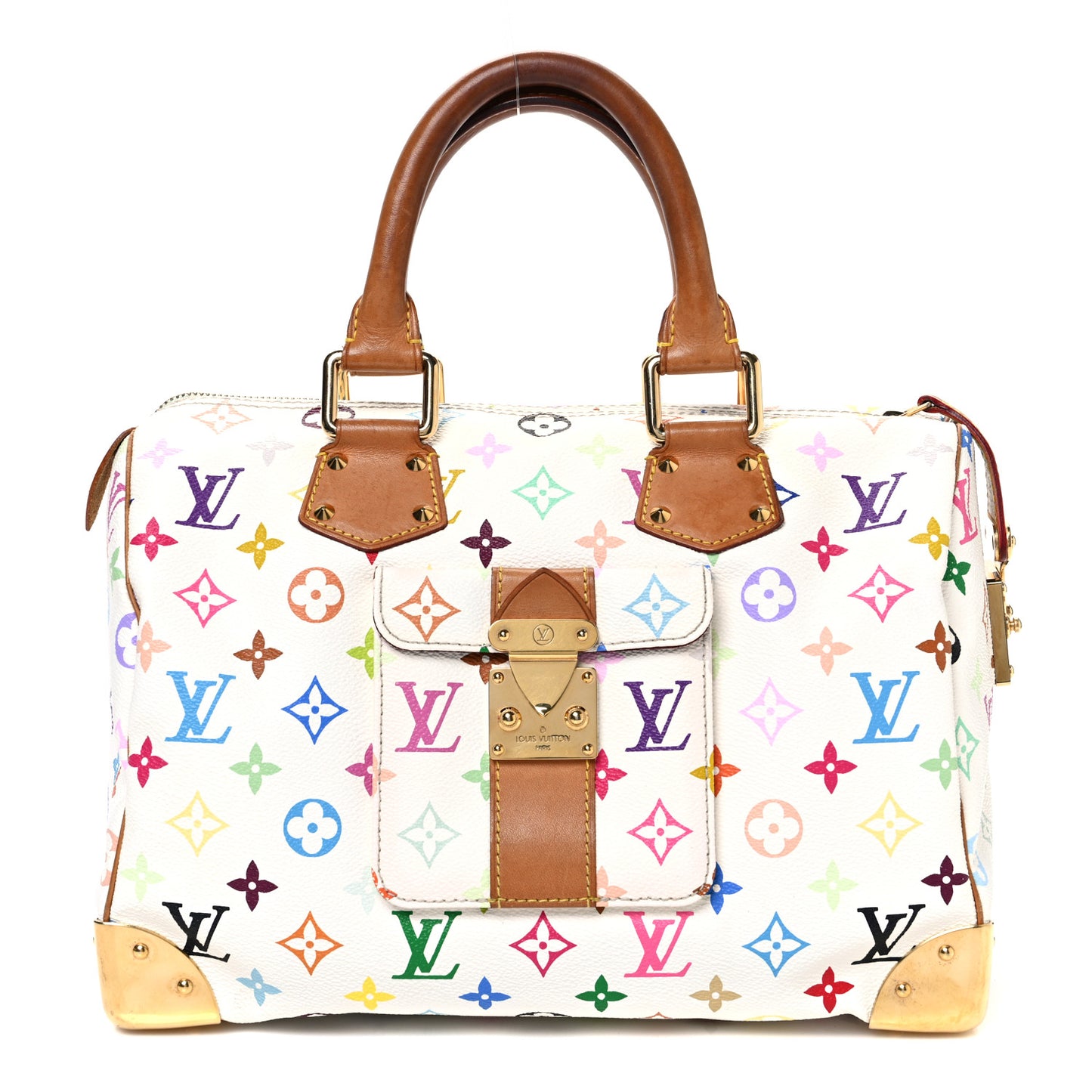 Monogram Multicolor Speedy 30 White