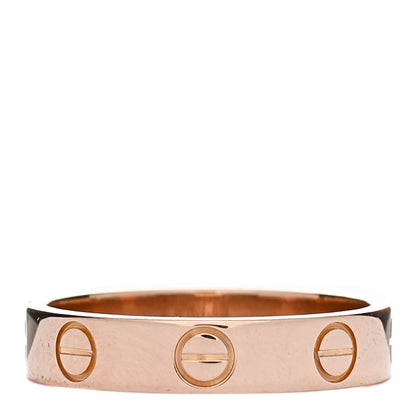 Cartier 18K Pink Gold 3.5mm LOVE Wedding Band Ring 48 4.5 3 of 4
