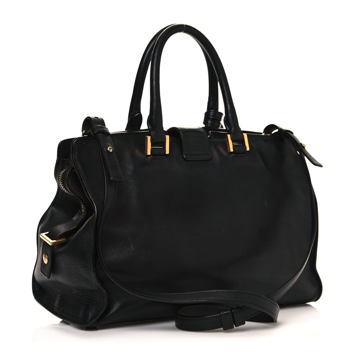 Calfskin Small Classic Y Cabas Black