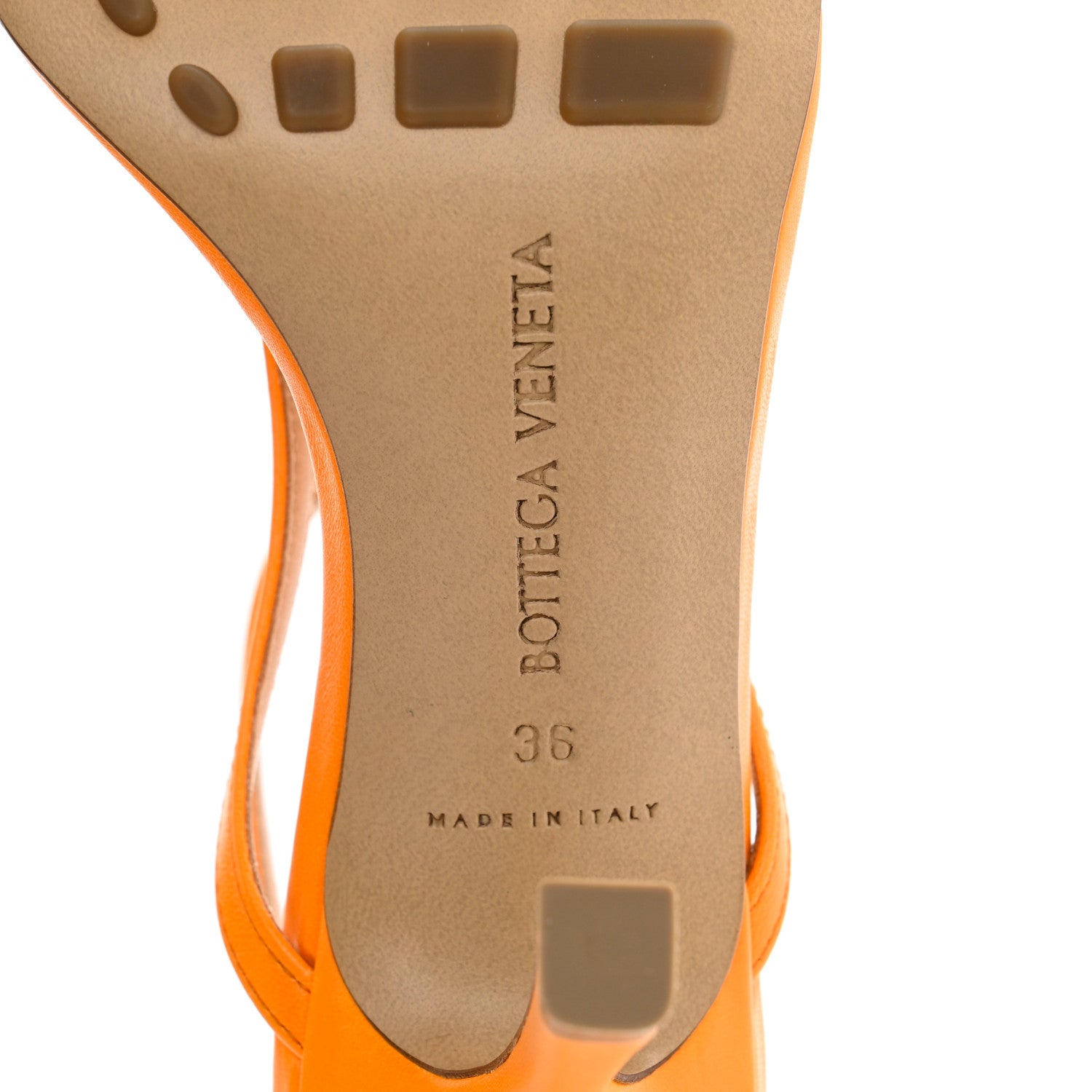Bottega Veneta Lambskin Stretch Multi Strap 90mm Sandals 36 Tangerine 6 of 10