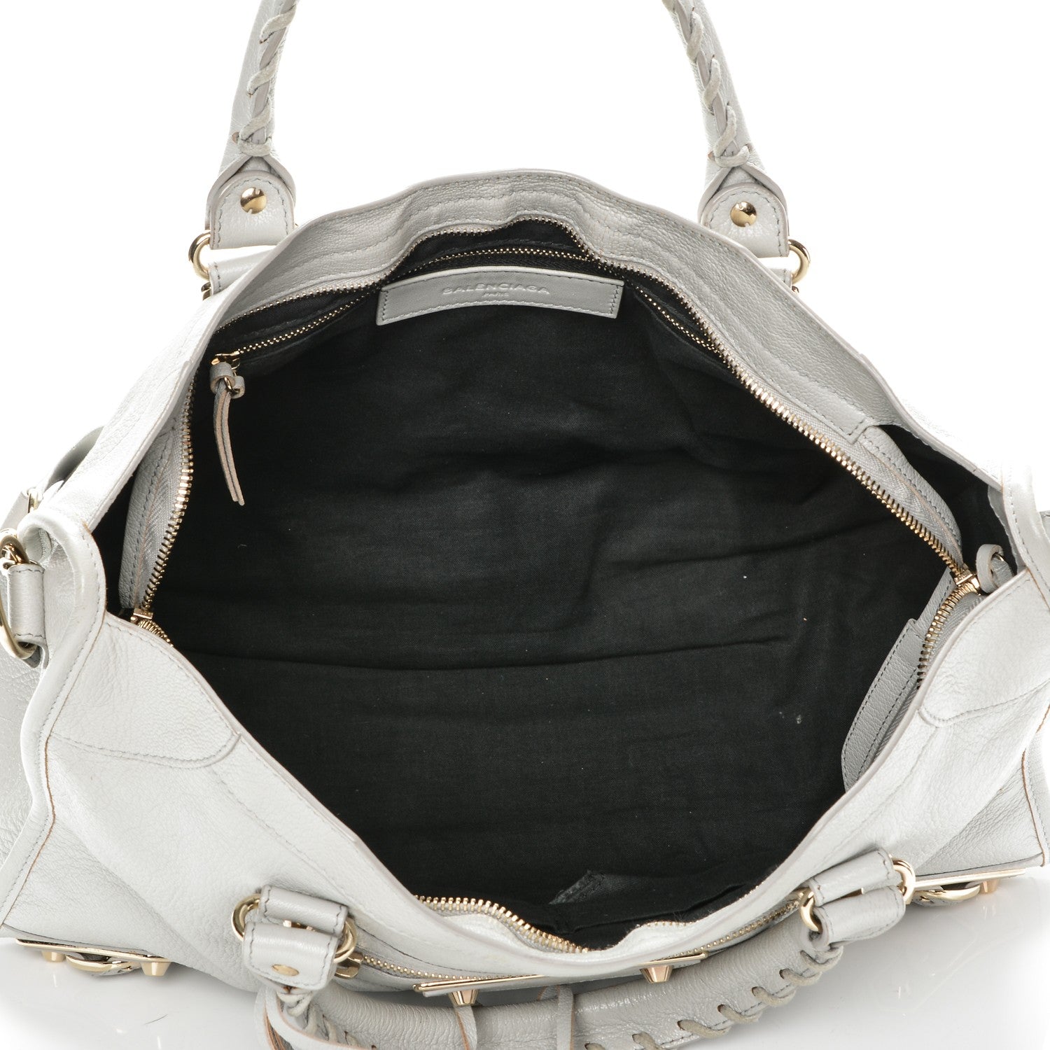 Balenciaga Chevre Gold Metallic Edge Hardware City Gris Perle 5 of 7