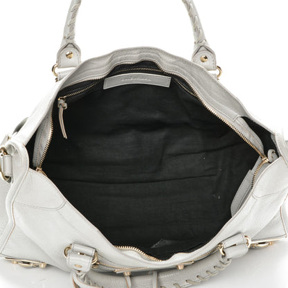 Balenciaga Chevre Gold Metallic Edge Hardware City Gris Perle 5 of 7