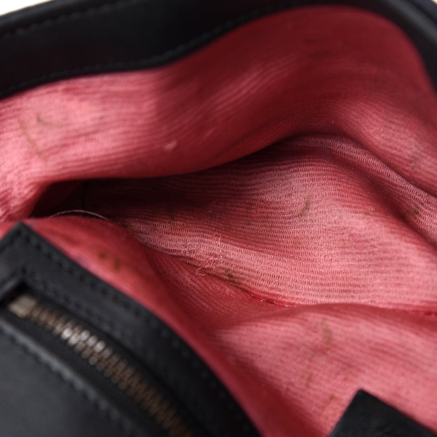 Velvet Matelasse Small GG Marmont Shoulder Bag Black