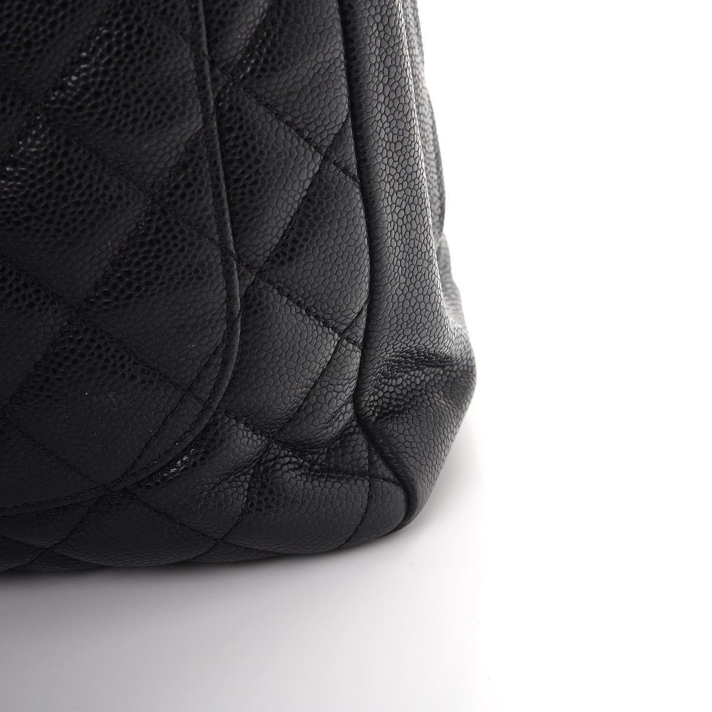 Caviar Quilted Grand Shopping Tote GST Black