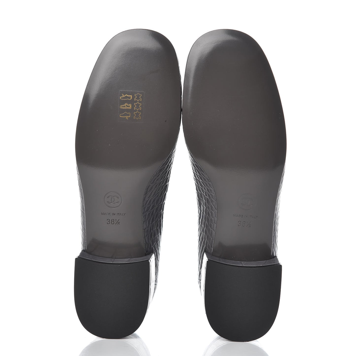 Alligator CC Mocassins Loafers 38.5 Grey