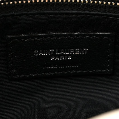 Saint Laurent Lambskin Quilted Toy Loulou Puffer Monogram Chain Satchel Crema Soft 7 of 12