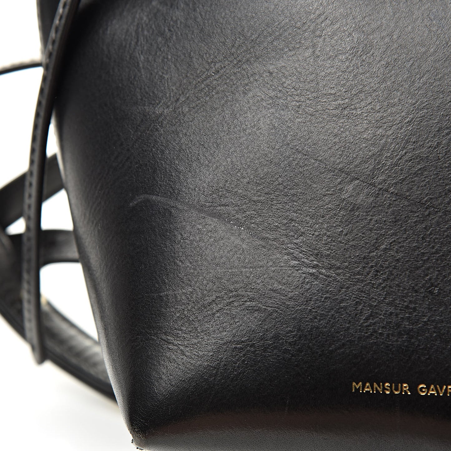 Calfskin Mini Mini Bucket Bag Black Flamma