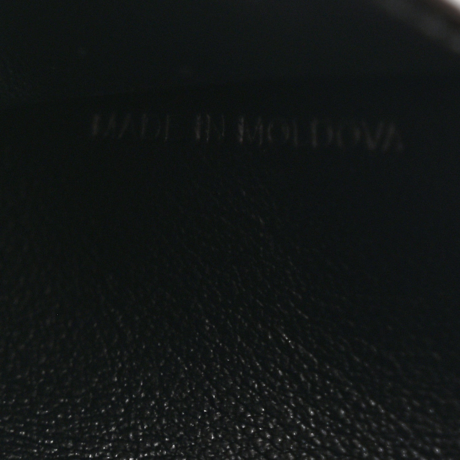 Burberry Grained Calfskin Double Flap Lark Wallet Black 7 of 8